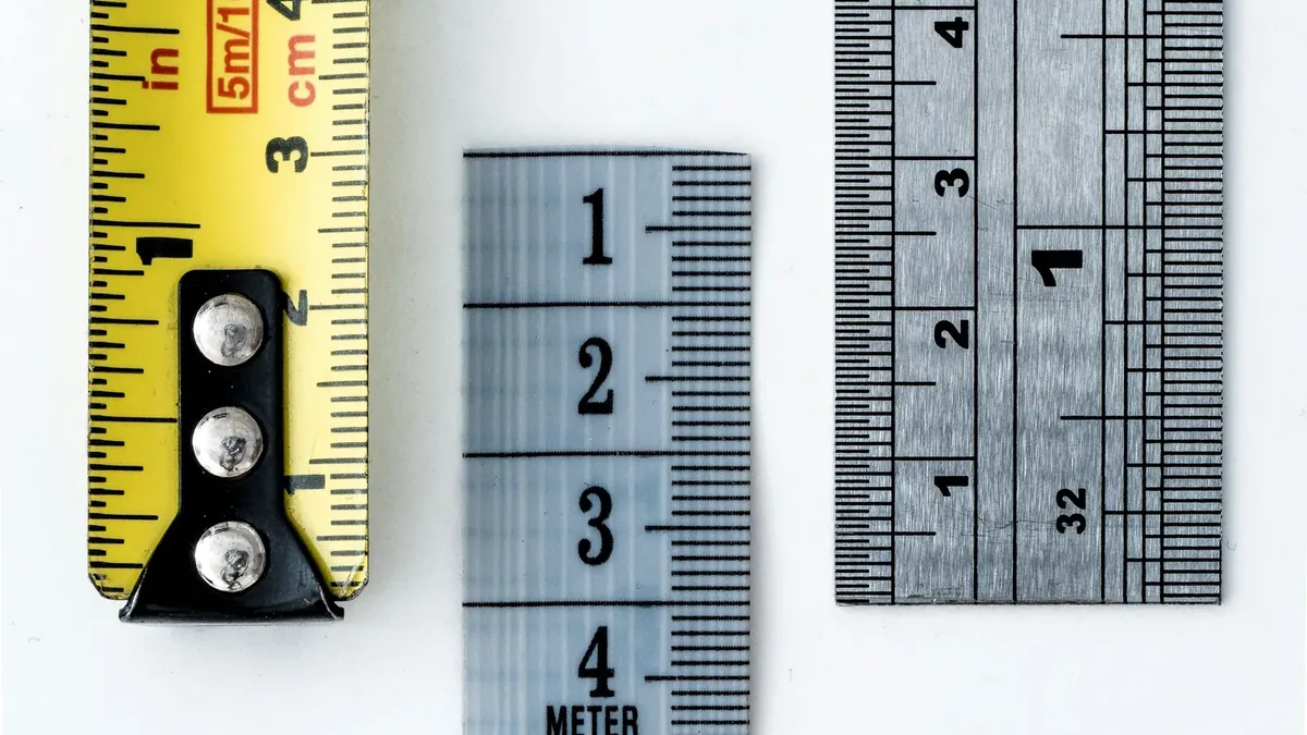 Gray and yellow measures